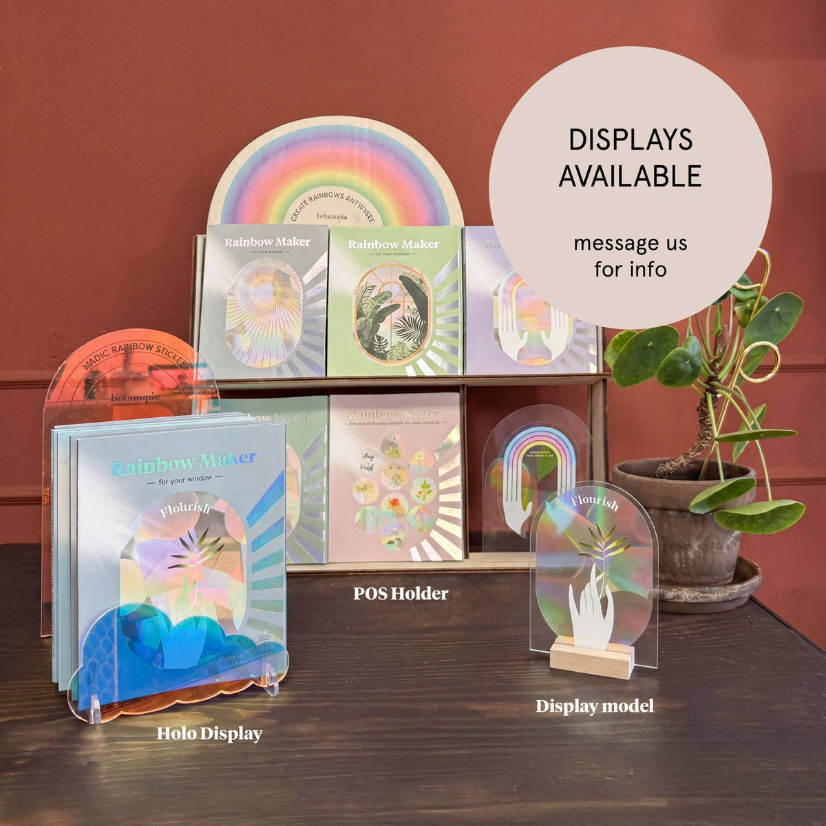 Irisierender Fenstersticker – Greenhouse Glow
