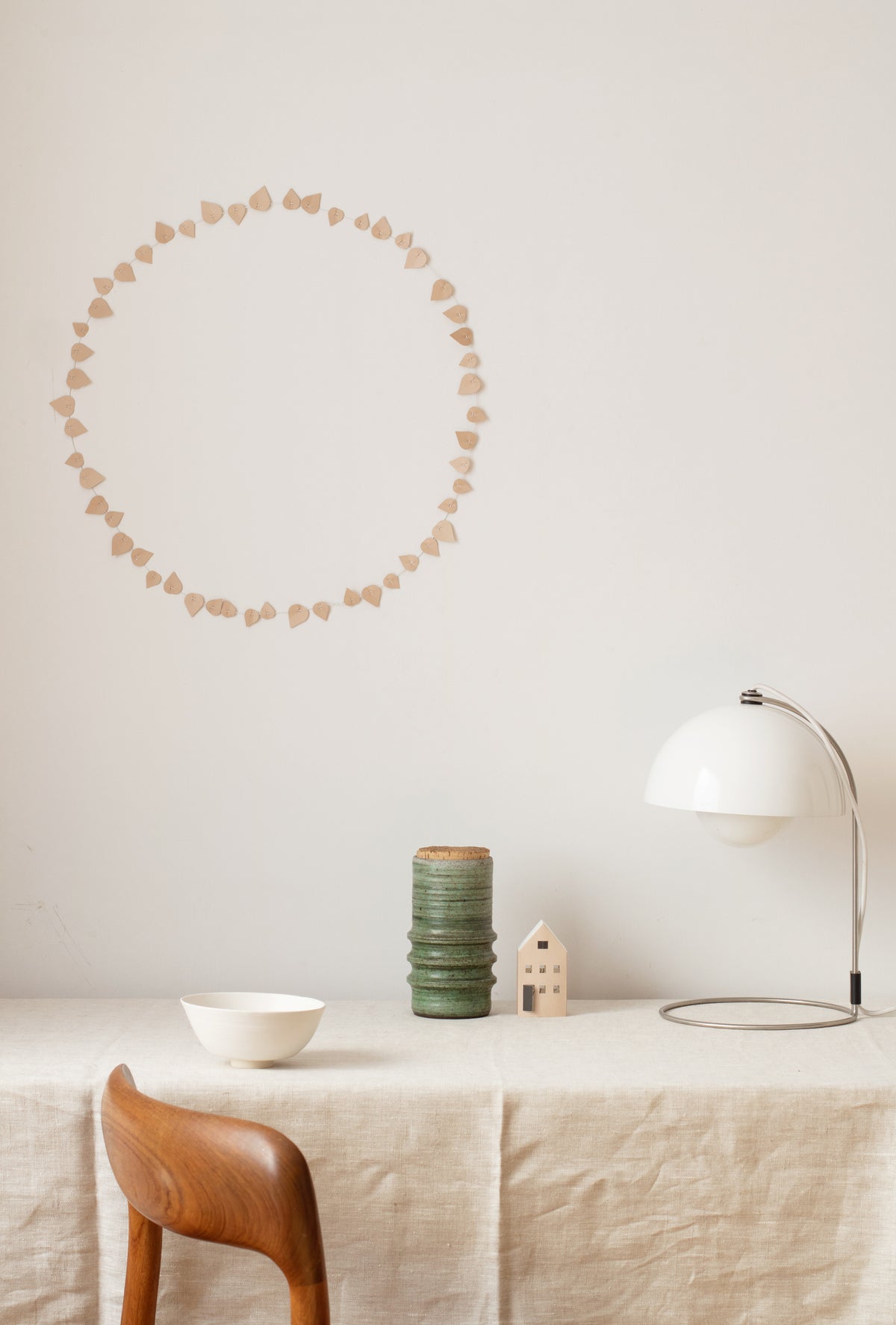 TWIG Blushing Beige – Papierkranz zum Gestalten